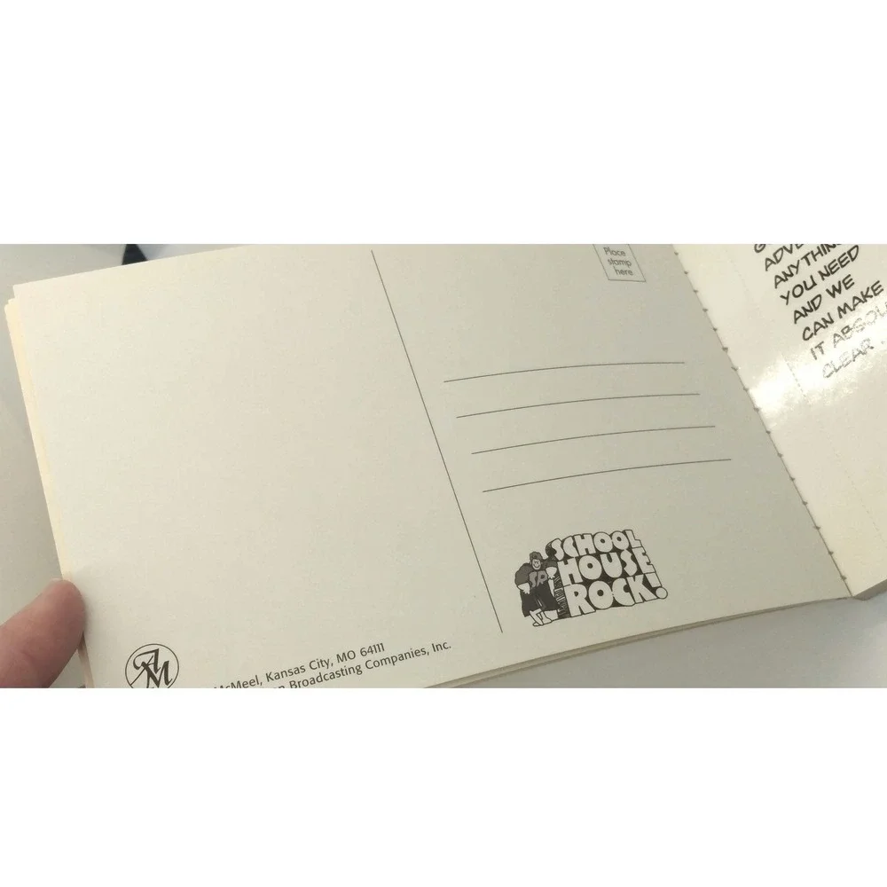 RETRO Schoolhouse Rock POSTCARD BOOK 1996 Vintage‎ Collectible New Complete!